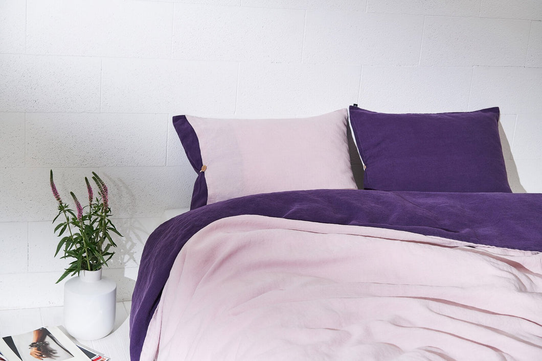 Wende- Bettbezug Lilac/Purple