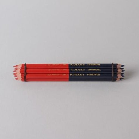Editor Pencils - Zedernholz Stifte Rot/Blau
